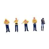 Maxbell 5x 1/64 Scale Model Collection Layout Decoration for Desktop DIY Scene Decor yellow set