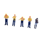 Maxbell 5x 1/64 Scale Model Collection Layout Decoration for Desktop DIY Scene Decor yellow set