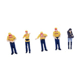Maxbell 5x 1/64 Scale Model Collection Layout Decoration for Desktop DIY Scene Decor yellow set