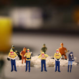 Maxbell 5x 1/64 Scale Model Collection Layout Decoration for Desktop DIY Scene Decor yellow set
