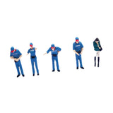 Maxbell 5x 1/64 Scale Model Collection Layout Decoration for Desktop DIY Scene Decor blue set