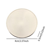 Maxbell 10x Blank Challenge Coins Birthday Iron Plating for Engraving Plated Pattern Argent