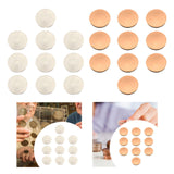 Maxbell 10x Blank Challenge Coins Birthday Iron Plating for Engraving Plated Pattern Argent