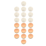 Maxbell 10x Blank Challenge Coins Birthday Iron Plating for Engraving Plated Pattern Argent