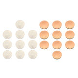 Maxbell 10x Blank Challenge Coins Birthday Iron Plating for Engraving Plated Pattern Argent