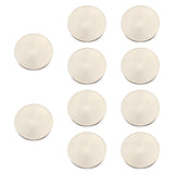Maxbell 10x Blank Challenge Coins Birthday Iron Plating for Engraving Plated Pattern Argent