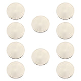 Maxbell 10x Blank Challenge Coins Birthday Iron Plating for Engraving Plated Pattern Argent