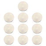 Maxbell 10x Blank Challenge Coins Birthday Iron Plating for Engraving Plated Pattern Argent