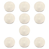 Maxbell 10x Blank Challenge Coins Birthday Iron Plating for Engraving Plated Pattern Argent