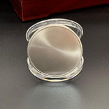 Maxbell 10x Blank Challenge Coins Birthday Iron Plating for Engraving Plated Pattern Argent