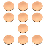 Maxbell 10x Blank Challenge Coins Birthday Iron Plating for Engraving Plated Pattern Copper