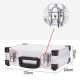 Maxbell Aluminum Alloy Toolbox Sturdy Portable Tool Case for Men Outdoor Camera Gear without Sponge