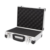 Maxbell Aluminum Alloy Toolbox Sturdy Portable Tool Case for Men Outdoor Camera Gear with Sponge