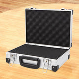 Maxbell Aluminum Alloy Toolbox Sturdy Portable Tool Case for Men Outdoor Camera Gear with Sponge