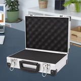 Maxbell Aluminum Alloy Toolbox Sturdy Portable Tool Case for Men Outdoor Camera Gear with Sponge