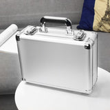 Maxbell Aluminum Alloy Case with Lock Portable Tool Case for Travel Outdoor Equiment withou sponge