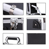 Maxbell Aluminum Alloy Case Hard Shell Portable Tool Case for Men Travel Mic Storage without sponge