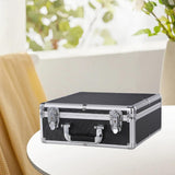 Maxbell Aluminum Alloy Case Hard Shell Portable Tool Case for Men Travel Mic Storage with sponge