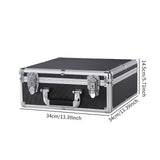 Maxbell Aluminum Alloy Case Hard Shell Portable Tool Case for Men Travel Mic Storage with sponge