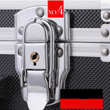 Maxbell Aluminum Alloy Case Hard Shell Portable Tool Case for Men Travel Mic Storage with sponge