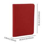 Card Collection Card Album for Baseball Football Card Business Card Pictures Red