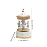 Maxbell Music Box Wooden Clockwork Toys Home Bedroom Decor for Girlfriend Lovers Kids pink