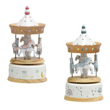 Maxbell Music Box Wooden Clockwork Toys Home Bedroom Decor for Girlfriend Lovers Kids pink