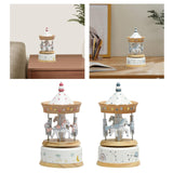 Maxbell Music Box Wooden Clockwork Toys Home Bedroom Decor for Girlfriend Lovers Kids pink