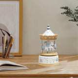 Maxbell Music Box Wooden Clockwork Toys Home Bedroom Decor for Girlfriend Lovers Kids blue