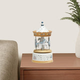 Maxbell Music Box Wooden Clockwork Toys Home Bedroom Decor for Girlfriend Lovers Kids blue