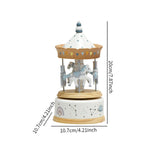 Maxbell Music Box Wooden Clockwork Toys Home Bedroom Decor for Girlfriend Lovers Kids blue