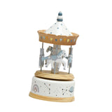 Maxbell Music Box Wooden Clockwork Toys Home Bedroom Decor for Girlfriend Lovers Kids blue
