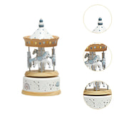 Maxbell Music Box Wooden Clockwork Toys Home Bedroom Decor for Girlfriend Lovers Kids blue