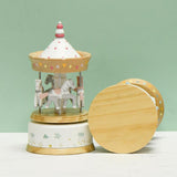 Maxbell Music Box Wooden Clockwork Toys Home Bedroom Decor for Girlfriend Lovers Kids blue