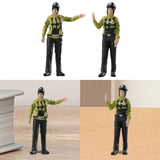 Maxbell 1/64 Scale Female Police Figures Layout Realistic Collection Resin Figurines Go gesture