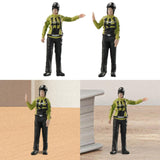 Maxbell 1/64 Scale Female Police Figures Layout Realistic Collection Resin Figurines Go gesture