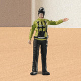 Maxbell 1/64 Scale Female Police Figures Layout Realistic Collection Resin Figurines Go gesture