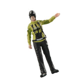 Maxbell 1/64 Scale Female Police Figures Layout Realistic Collection Resin Figurines Go gesture