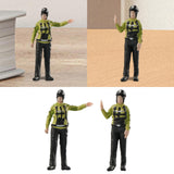 Maxbell 1/64 Scale Female Police Figures Layout Realistic Collection Resin Figurines Go gesture