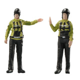 Maxbell 1/64 Scale Female Police Figures Layout Realistic Collection Resin Figurines Go gesture