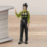 Maxbell 1/64 Scale Female Police Figures Layout Realistic Collection Resin Figurines Stop gesture