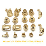 RC Car Brass Upgrades Kits RC Car Parts for Wltoys 1/10 RC Car 104020 104006