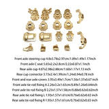 RC Car Brass Upgrades Kits RC Car Parts for Wltoys 1/10 RC Car 104020 104006