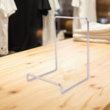 Maxbell Shirts Display Stand Elegant for Shirt Stores Home Stores Clothing Showcases silver