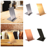 Maxbell Shirts Display Stand Stainless Steel Adults Shirt Support for Home Countertop silvery