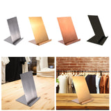 Maxbell Shirts Display Stand Stainless Steel Adults Shirt Support for Home Countertop silvery
