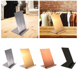 Maxbell Shirts Display Stand Stainless Steel Adults Shirt Support for Home Countertop silvery