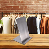 Maxbell Shirts Display Stand Stainless Steel Adults Shirt Support for Home Countertop silvery