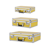 Maxbell Aluminum Alloy Hard Case with Lock Portable Tool Case for Travel files Tools S