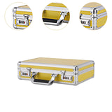 Maxbell Aluminum Alloy Hard Case with Lock Portable Tool Case for Travel files Tools S